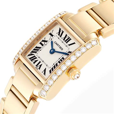 cartier gold womens watch|cartier women's watch with diamonds.